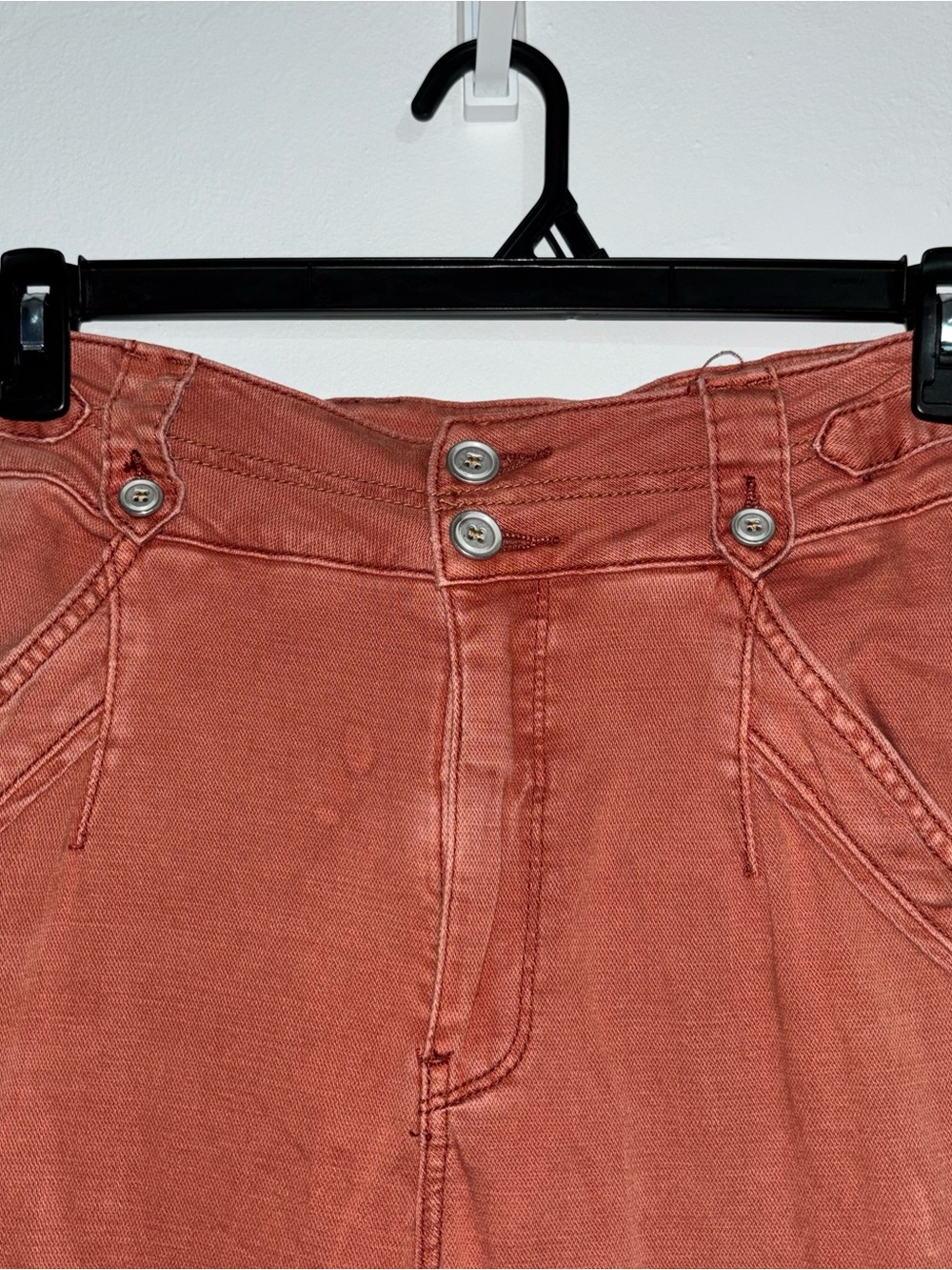 Pilcro Wide-Leg Cargo Pants — Rust Brown - Picture 2 of 8
